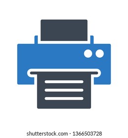 printer glyph double color