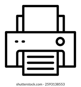 Printer Glyph Icon Design For Personal nad Commercial Use