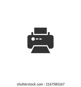 Printer Glyph line icon. Glyph style sign for mobile concept and web design. Glyph vector icon. Symbol, logo illustration. Vector graphic