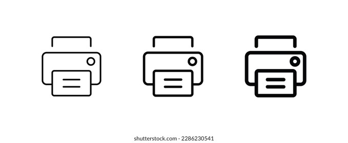 printer icon , app web signs