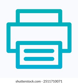 Printer Icon, App Web Signs, Printing Vector Icon. User Interface, User Experience, Isolated Lineal Gradient Icon.
