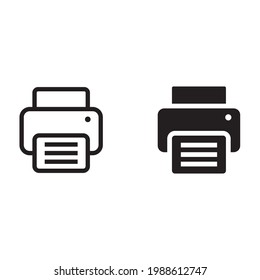 Printer icon for apps and web sites