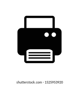 Printer icon in black color