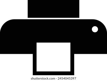 printer icon black-white eps 10 