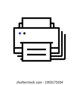 Printer icon. Branding sign