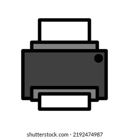 Printer icon. Business concept. Vector illustration. stock image. 