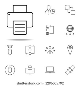 Printer icon. business icons universal set for web and mobile