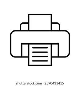 printer icon color editable on white background