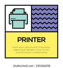 PRINTER ICON CONCEPT