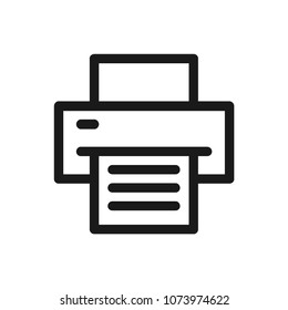 Printer icon concept. Available in vector. Linear style.