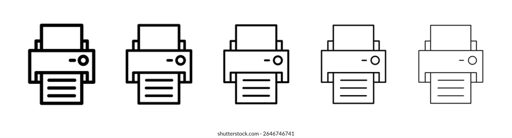 Conceito do ícone da impressora. design gráfico, logotipo, Web, UI.