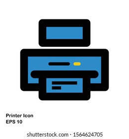 Printer icon design , color icon