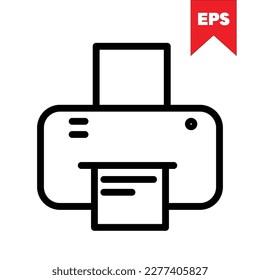printer icon design in eps format