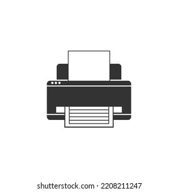 Printer icon design illustration template