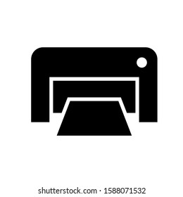 Printer icon design template, glyph style