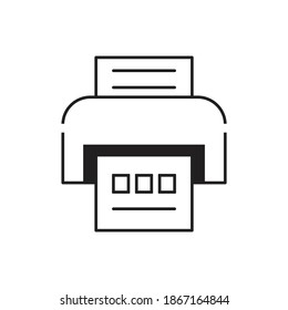 Printer icon design template. vector illustration