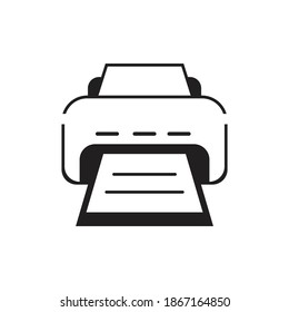 Printer icon design template. vector illustration