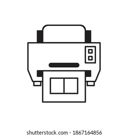 Printer icon design template. vector illustration