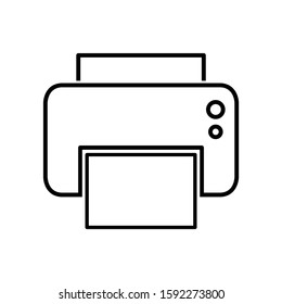 Printer icon design. Printer icon in trendy outline style design. Vector illustration.