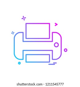 Printer icon design vector