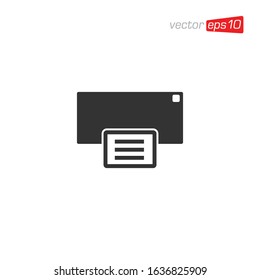 Printer Icon Design Vector Template
