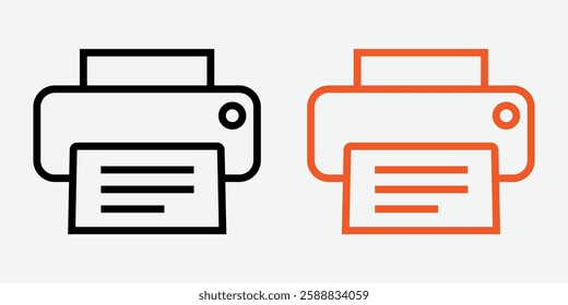 Printer Icon. Printer Device Icon. Print Machine Symbol. Office Printer Sign. Digital Printer Illustration.