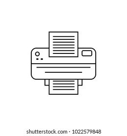 Printer icon. Element of home appliances for mobile concept and web apps. Thin line icon for website design and development, app development. Premium icon on white background