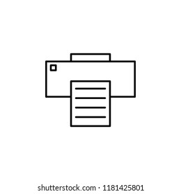 printer icon. Element of Internet related icon for mobile concept and web apps. Thin line printer icon can be used for web and mobile