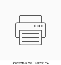 Printer Icon, Fax Vector