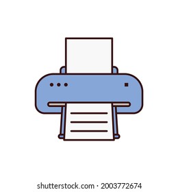 printer icon, fax vector, print illustration