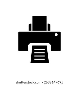 Printer icon flat style isolated. Vector