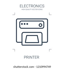 printer icon. high quality line printer icon on white background. from electronics collection flat trendy vector printer symbol. use for web and mobile