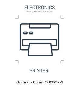 printer icon. high quality line printer icon on white background. from electronics collection flat trendy vector printer symbol. use for web and mobile