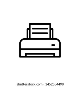 printer icon, illustration design template