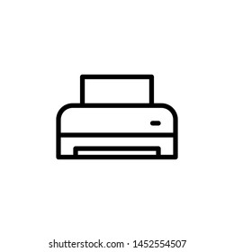 printer icon, illustration design template