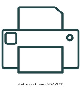 Printer Icon Illustration Isolated Vector Sign Symbol