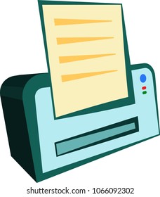 Printer Icon, Ink Jet, Laser Printer Vector Art Illustration