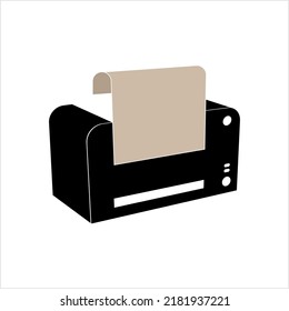 Druckersymbol, Tintenstrahl, Laserdrucker, Vektorgrafik-Illustration