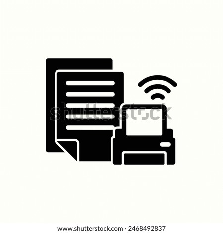 printer icon, isolated glyph icon