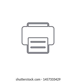 Printer icon isolated on white background. Printing symbol modern simple vector icon for website design, mobile app, ui. Vector Illustration