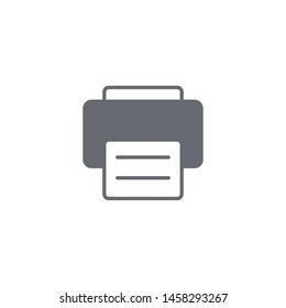 Printer icon isolated on white background. Printing symbol modern simple vector icon for website design, mobile app, ui. Vector Illustration