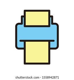 printer icon isolated on white background from office collection. printer icon trendy and modern printer symbol for logo,