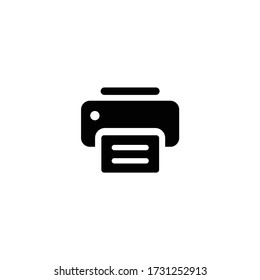 Printer icon isolated on white background