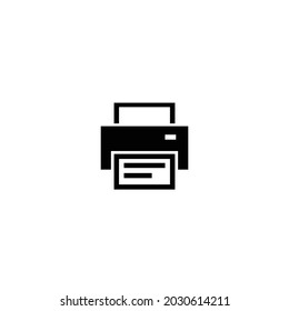 Printer icon isolated on white background. Vector illustration