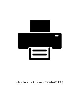 Printer icon isolated on white background, vector illustration