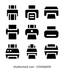 printer icon isolated sign symbol vector illustration - Collection of high quality black style vector icons
