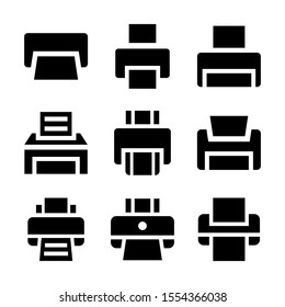 printer icon isolated sign symbol vector illustration - Collection of high quality black style vector icons
