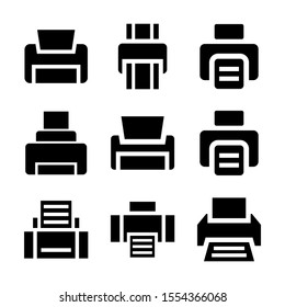 printer icon isolated sign symbol vector illustration - Collection of high quality black style vector icons
