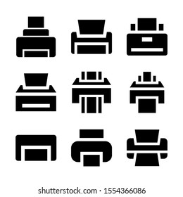 printer icon isolated sign symbol vector illustration - Collection of high quality black style vector icons
