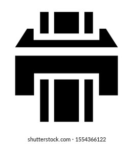 printer icon isolated sign symbol vector illustration - high quality black style vector icons
